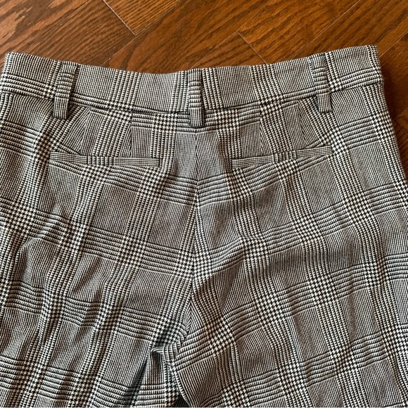 FRAME WOMEN'S BLACK WHITE HOUNDSTOOTH WOOL BLEND ANKLE TROUSERS PANTS - NWT - Picture 14 of 15